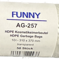 Kosmetikeimerbeutel 10 l transparent