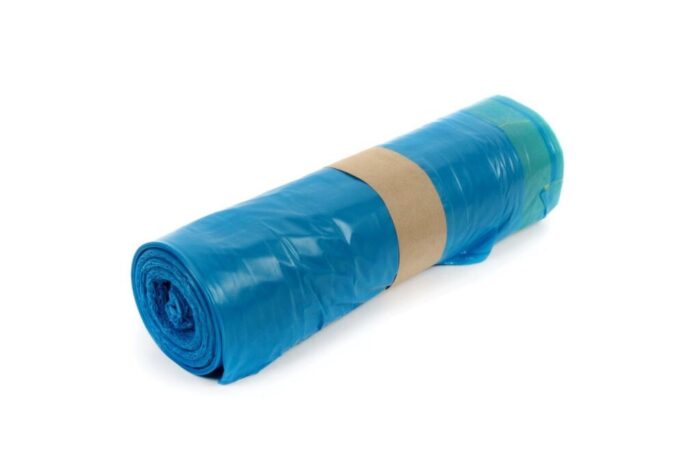Blaue Müllsäcke