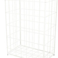 D70050F_Easy-Resize.com Papierkorb 50 l Metall Drahtgitter weiß