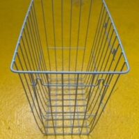 EdelstahlPapierkorb2 Papierkorb ca.25 Liter Metall Drahtgitter edelstahlfarbig, weitere Produktansicht