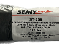 Kehrichtsäcke 60 l schwarz mit Zugband