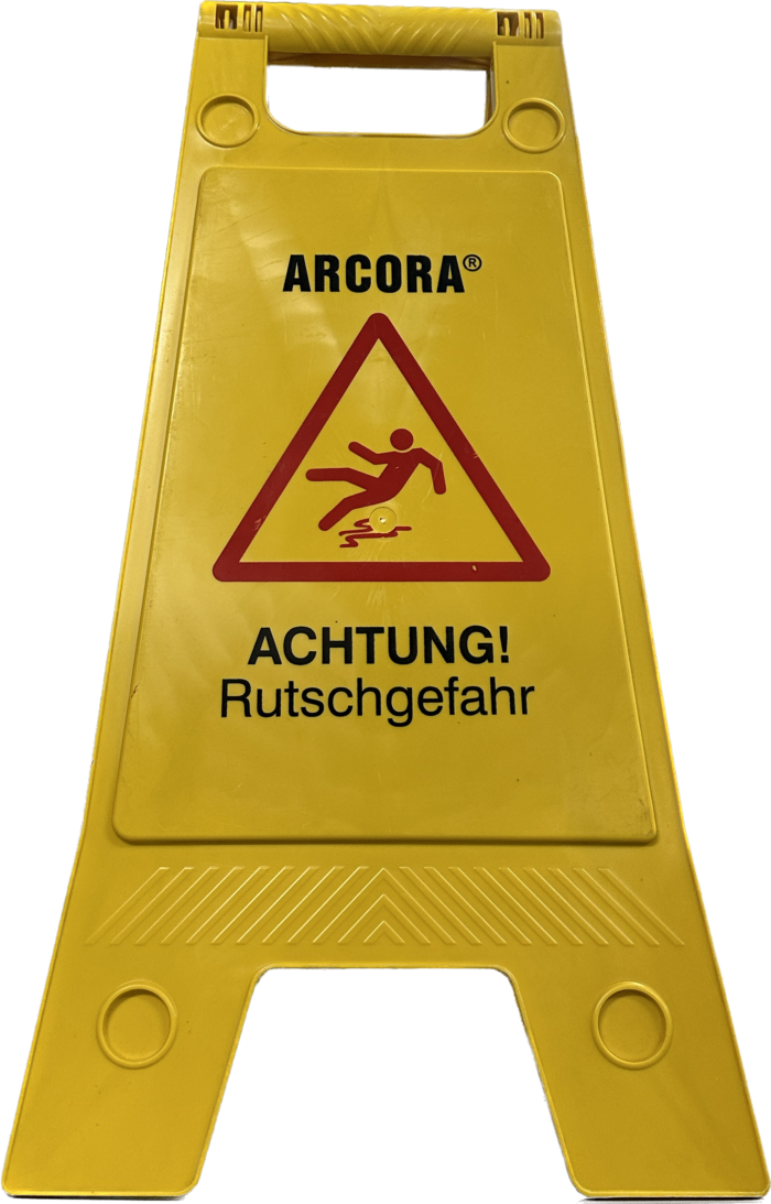 Warnschild Achtung Rutschgefahr
