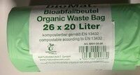Bioabfallbeutel kompostierbar 20 Liter mit Henkel