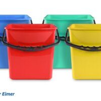 Reinigungswagen, 4 x 5l + 2 x 18l Eimer, weitere Produktansicht