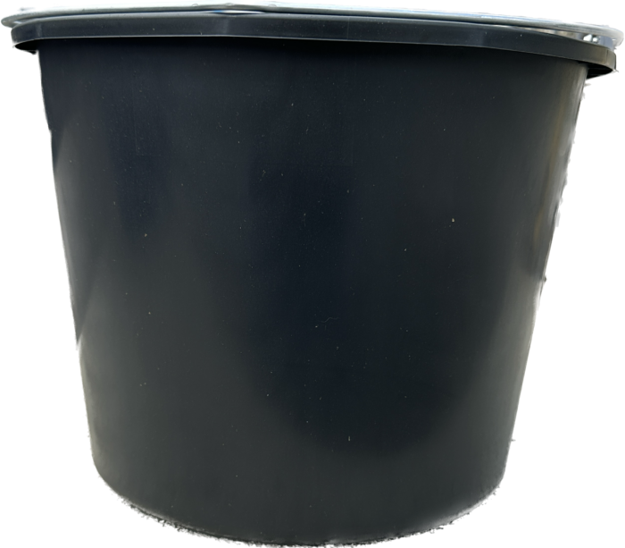 Baueimer 12 Liter schwarz mit Ausgußnase