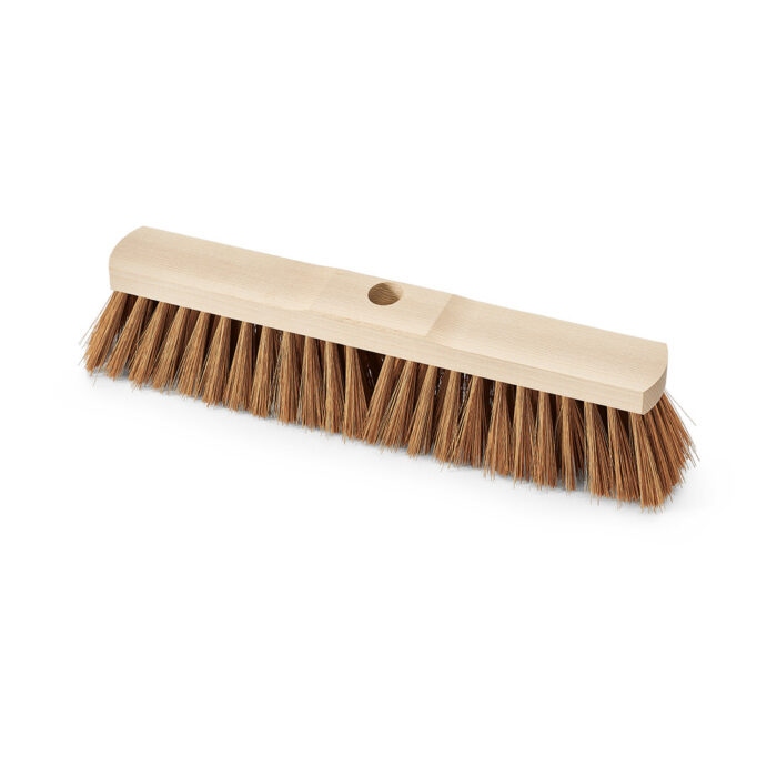 Saalbesen Poly-Kokos Sattelholz mit Stielloch 40cm