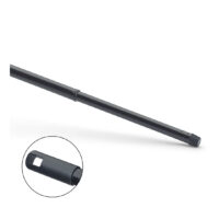Teleskopstiel Metall Epoxy beschichtet 75-130 cm,schwarz