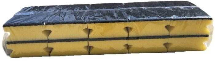 Groß1 Padschwamm 10er-15x7x4 cm, Farbe: gelb/schwarz