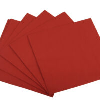 servietteRot Tafelservietten 40 x 40 cm 3-lagig 1/4 Falz rot
