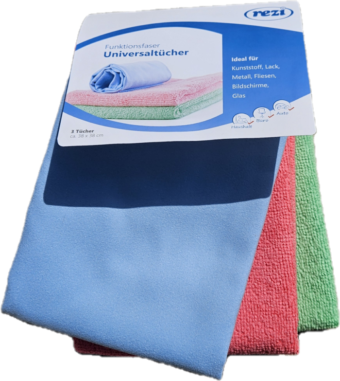Microfaser Universaltuchset PROFI 3er (2*Frotty, 1*Softy)
