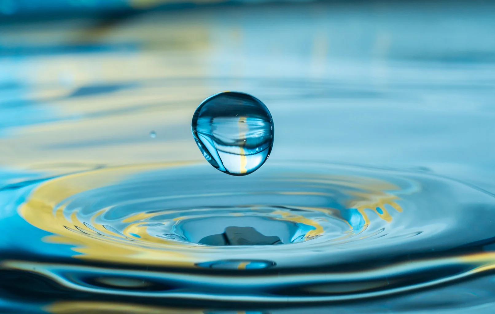 Wassertropfen als Symbol für Wasseraufbereitung